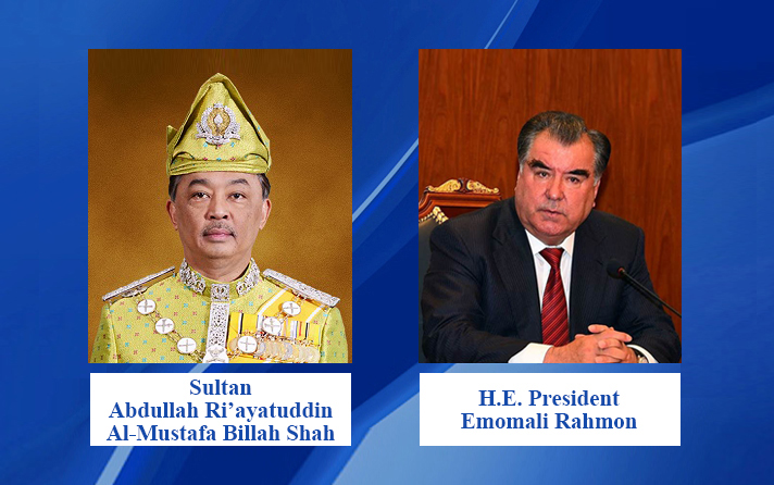 Congratulations letter from the President of the Republic of Tajikistan to the King of Malaysia