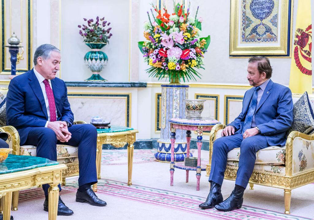 Meeting of the Minister of Foreign Affairs of Tajikistan with the Sultan of Brunei Darussalam
