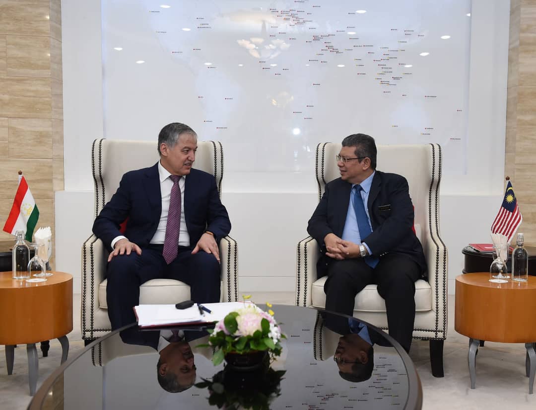 Meeting of the Ministers of Foreign Affairs of Tajikistan and Malaysia