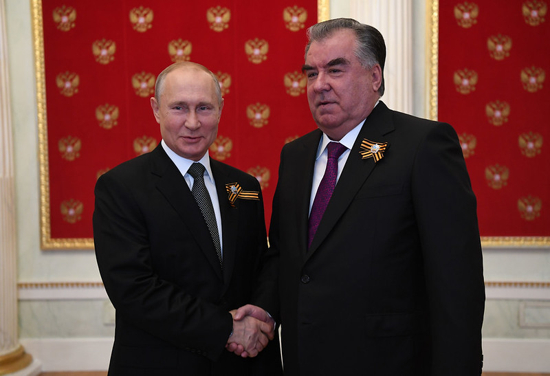 President Emomali Rahmon Attends Victory Parade in Moscow