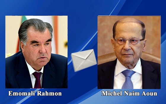 President Emomali Rahmon Expresses Condolences to President of Lebanon over Explosion in Beirut
