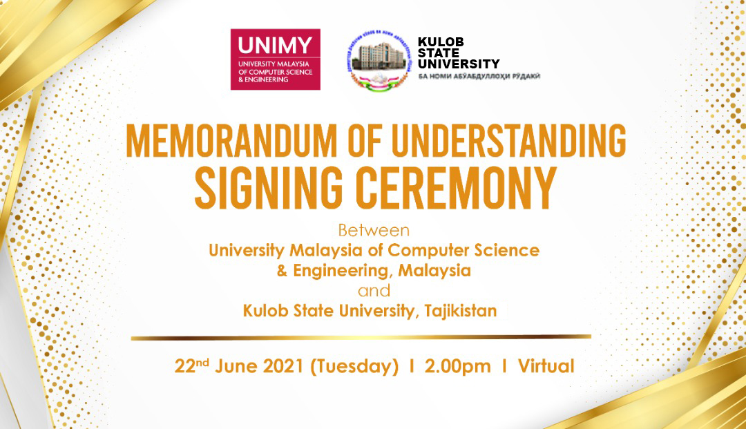 Signing Ceremony between  Tajikistan and Malaysian Universities