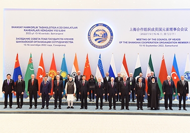 Participation in the meeting of the Council of Heads of State of the Shanghai Cooperation Organization
