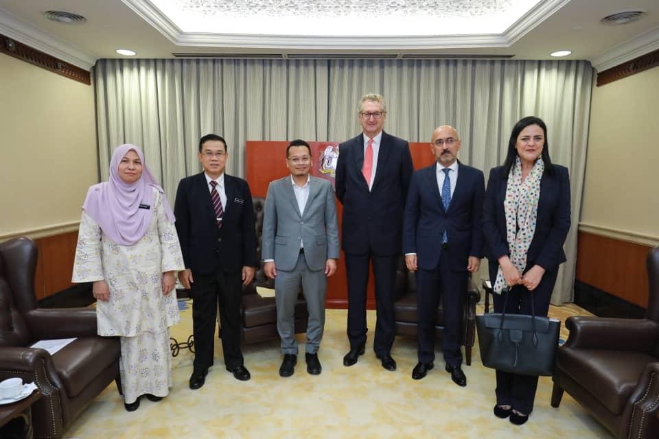 Joint meeting of the Ambassador of the Republic of Tajikistan, Ambassador of the Netherlands and the UN  Resident Coordinator in Malaysia with the Minister of Natural Resources, Environment and Climate Change of Malaysia