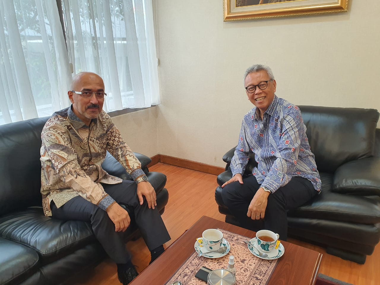 His Excellency Ardasher Qodiri, Ambassador Extraordinary and Plenipotentiary of the Republic of Tajikistan, to the Republic of Indonesia met with His Excellency Andy Rachmianto, Director General for Protocol and Consular Affairs of the Ministry of Foreign Affairs of the Republic of Indonesia.