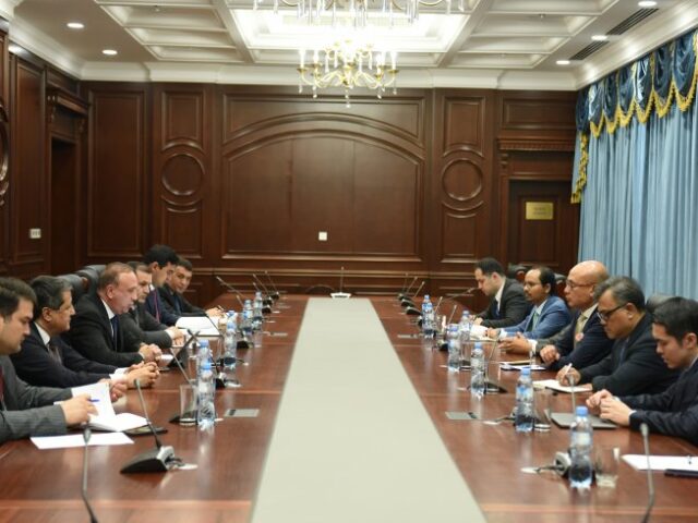 Meeting between First Deputy Prime Minister of Tajikistan and Vice Minister of Foreign Affairs of Indonesia