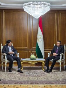 Prime Minister of the Republic of Tajikistan receives Tunku Besar Seri Menanti of Negeri Sembilan, Malaysia