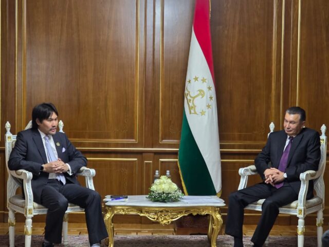 Prime Minister of the Republic of Tajikistan receives Tunku Besar Seri Menanti of Negeri Sembilan, Malaysia