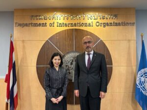 Ambassador of Tajikistan meets with Director-General of the Department of International Organizations of the Ministry of Foreign Affairs of Thailand